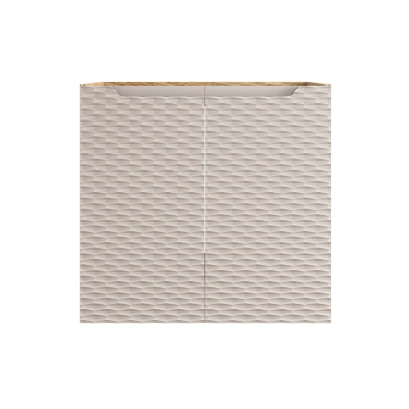 Dulap lavoar Ocean Beige, MDF, PAL melaminat, stejar/bej, 2 usi, L.60 cm, OCEAN BEIGE 82-60-2D