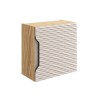Dulap suspendat Ocean Beige Qubik, MDF, PAL melaminat, stejar/bej, 1 usa, 35X35 cm, OCEAN BEIGE 83-35-1DQ