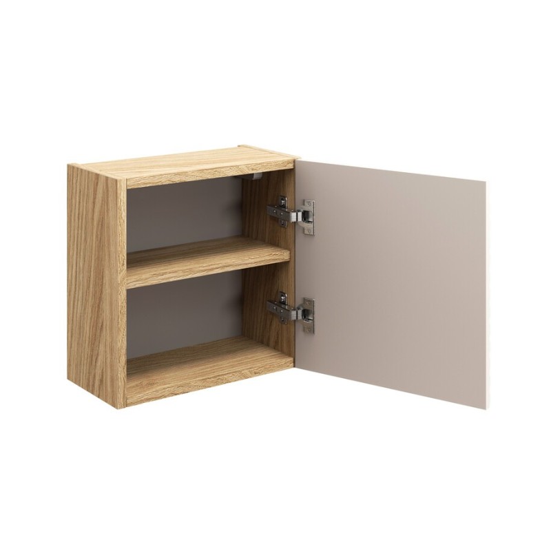 Dulap suspendat Ocean Beige Qubik, MDF, PAL melaminat, stejar/bej, 1 usa, 35X35 cm, OCEAN BEIGE 83-35-1DQ