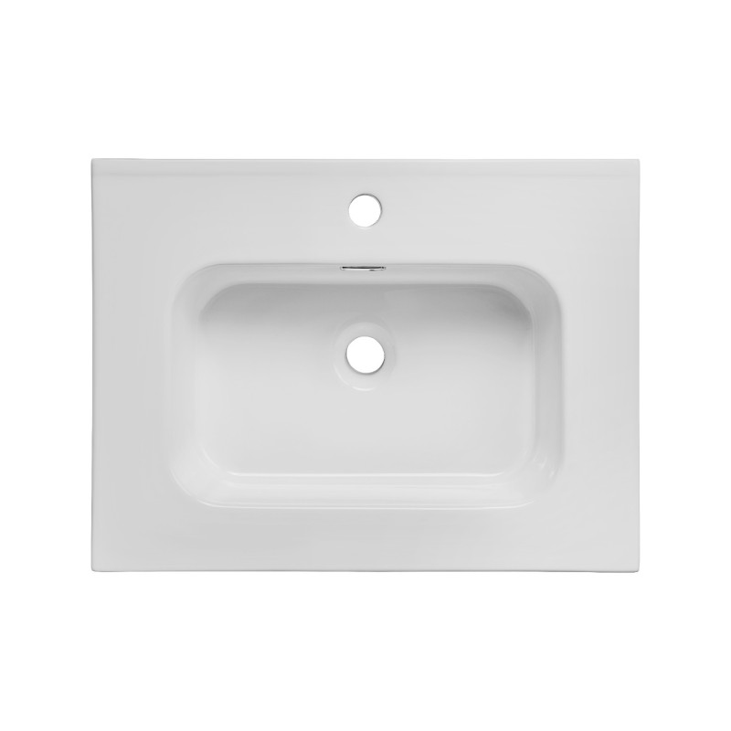 Lavoar Go, ceramica, alb lucios, L.60 cm, GO 60/DP-8095