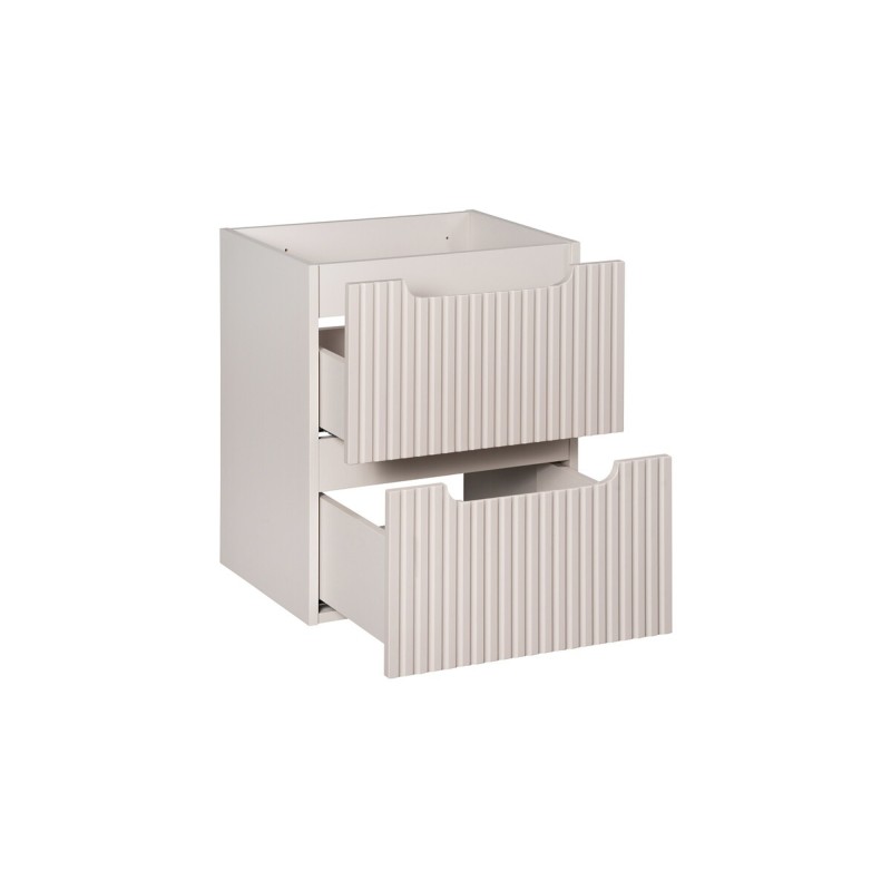 Dulap lavoar Nova Cashmere, MDF, PAL melaminat, cashmir mat, 2 sertare, L.50 cm, NOVA CASHMERE 82-50-2S