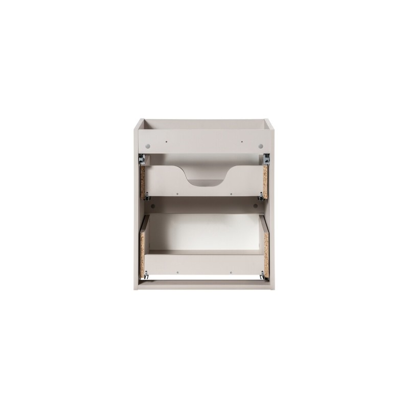 Dulap lavoar Nova Cashmere, MDF, PAL melaminat, cashmir mat, 2 sertare, L.50 cm, NOVA CASHMERE 82-50-2S