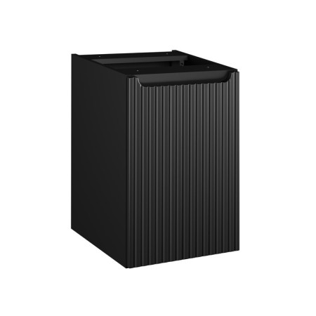 Dulap lavoar cu cos de rufe Nova Black, MDF, PAL melaminat, negru mat, L.40 cm, NOVA BLACK 81-40-1DK