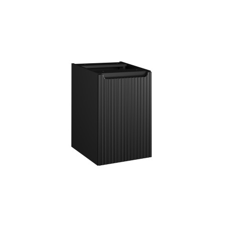 Dulap lavoar cu cos de rufe Nova Black, MDF, PAL melaminat, negru mat, L.40 cm, NOVA BLACK 81-40-1DK