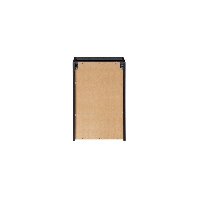 Dulap lavoar cu cos de rufe Nova Black, MDF, PAL melaminat, negru mat, L.40 cm, NOVA BLACK 81-40-1DK