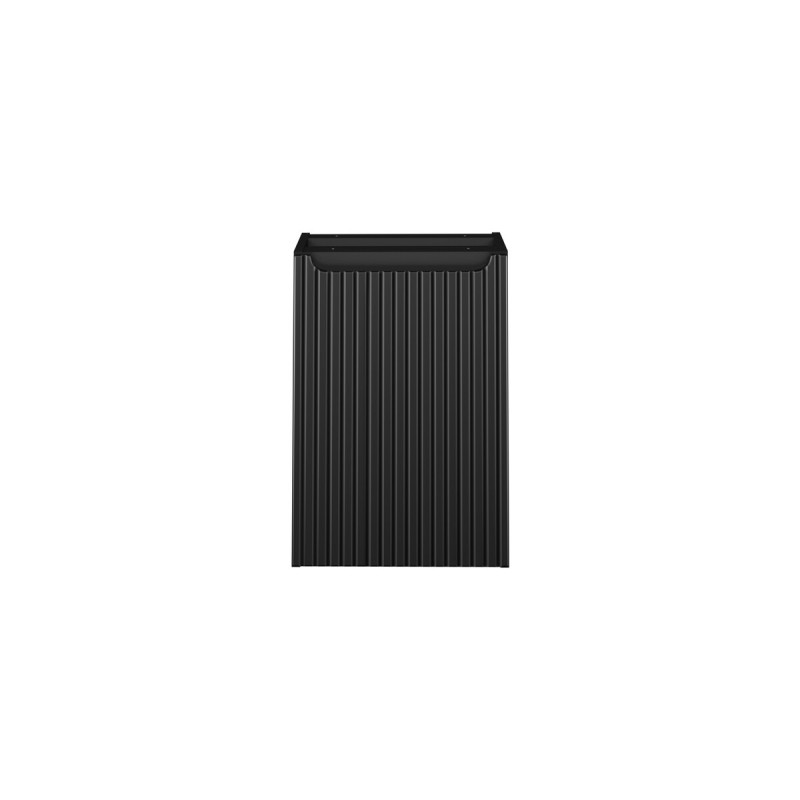 Dulap lavoar cu cos de rufe Nova Black, MDF, PAL melaminat, negru mat, L.40 cm, NOVA BLACK 81-40-1DK