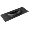 Lavoar cu o singura cuva Sky, ceramica, negru mat, L.120 cm, SKY 1 BLACK MATT 120 DP ( E-8099-120 )
