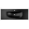 Lavoar cu o singura cuva Sky, ceramica, negru mat, L.120 cm, SKY 1 BLACK MATT 120 DP ( E-8099-120 )