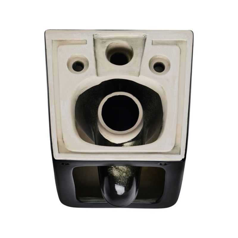 Vas de toaleta Wall Hung, ceramica, negru mat, H.36 cm, WALL HUNG TOILET BLACK ( E-1060A )