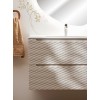 Dulap lavoar Ocean Beige, MDF, PAL melaminat, stejar/bej, 2 sertare, L.70 cm, OCEAN BEIGE 82-70-2S