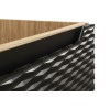 Dulap lavoar Ocean Black, MDF, PAL melaminat, negru mat/stejar uleiat, 2 usi, L.60 cm, OCEAN BLACK 82-60-2D