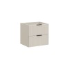 Dulap sub lavoar suspendat Comad Adel, MDF, PAL melaminat, cashmere mat, 2 sertare, H.57 cm, 82-60-2S