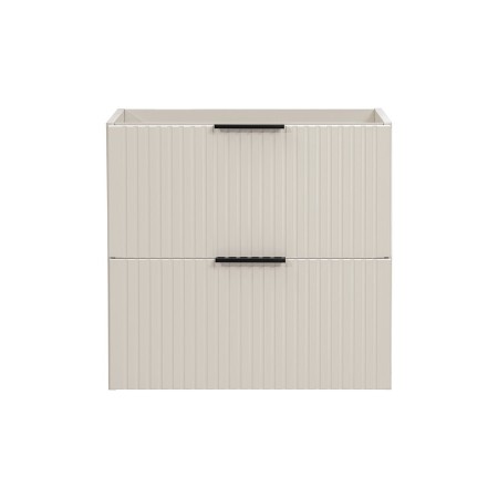 Dulap sub lavoar suspendat Comad Adel, MDF, PAL melaminat, cashmere mat, 2 sertare, H.57 cm, 82-60-2S