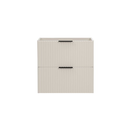 Dulap sub lavoar suspendat Comad Adel, MDF, PAL melaminat, cashmere mat, 2 sertare, H.57 cm, 82-60-2S