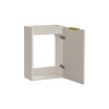 Dulap sub lavoar suspendat Comad Adel, MDF, PAL melaminat, cashmere mat, H.57 cm, 82-40-1D