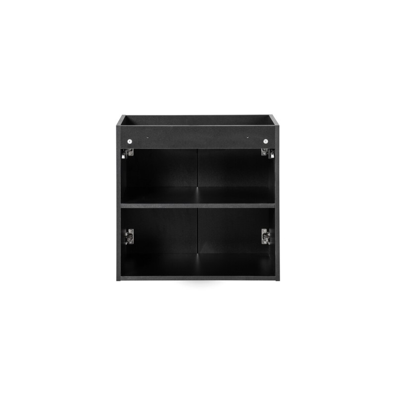 Dulap lavoar Nova Black, MDF, PAL melaminat, negru mat, 2 usi, L.60 cm, NOVA BLACK D2 82-60-2D