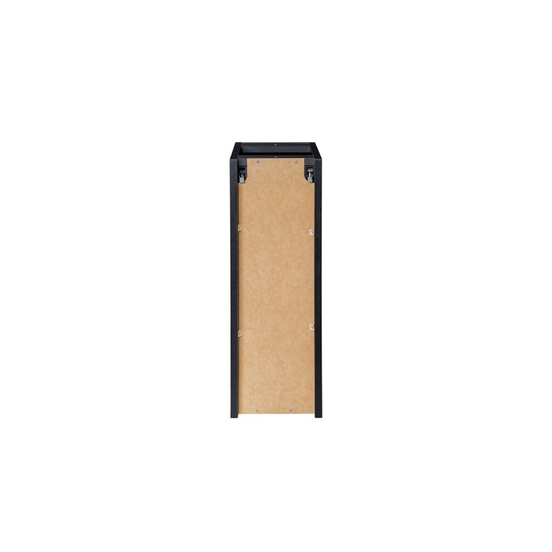 Dulap lateral Nova Black, MDF, PAL melaminat, negru mat, 1 usa, H.57 cm, NOVA BLACK D2 81-20-1D(W81-01D)