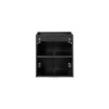 Dulap lavoar Nova Black, MDF, PAL melaminat, negru mat, 2 usi, L.50 cm, NOVA BLACK D2 82-50-2D