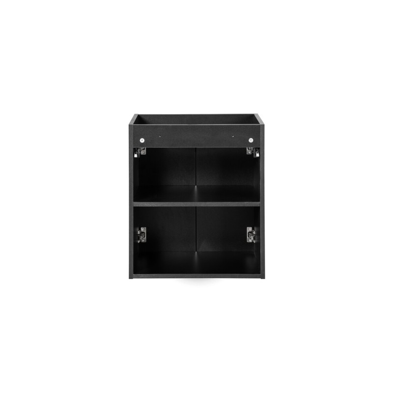 Dulap lavoar Nova Black, MDF, PAL melaminat, negru mat, 2 usi, L.50 cm, NOVA BLACK D2 82-50-2D