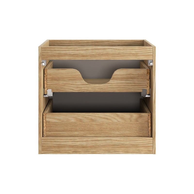 Dulap lavoar Ocean Beige, MDF, PAL melaminat, stejar/bej, 2 sertare, L.60 cm, OCEAN BEIGE 82-60-2S