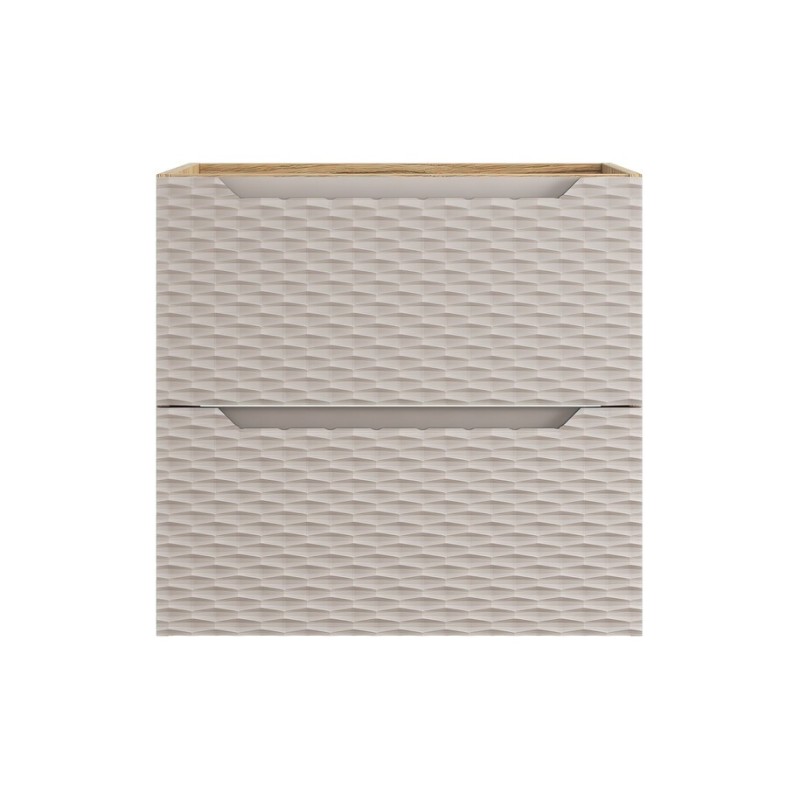 Dulap lavoar Ocean Beige, MDF, PAL melaminat, stejar/bej, 2 sertare, L.60 cm, OCEAN BEIGE 82-60-2S
