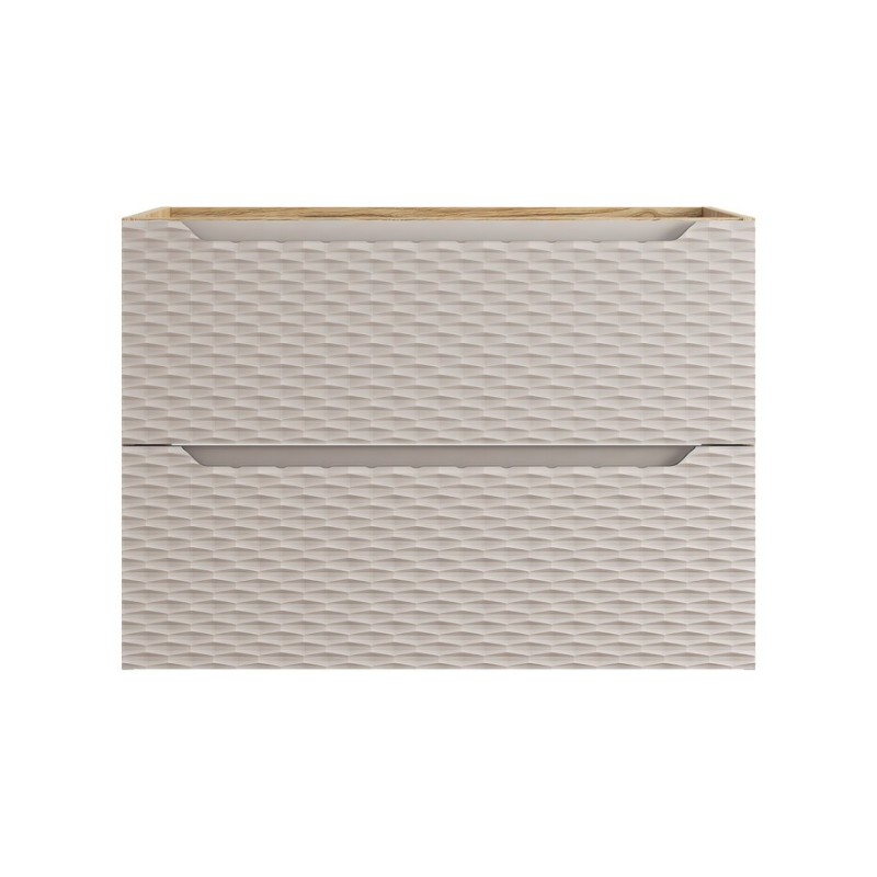 Dulap lavoar Ocean Beige, MDF, PAL melaminat, stejar/bej, 2 sertare, L.80 cm, OCEAN BEIGE 82-80-2S