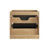 Dulap lavoar Ocean Black, MDF, PAL melaminat, negru mat/stejar uleiat, 2 sertare, L.60 cm, OCEAN BLACK 82-60-2S
