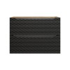Dulap lavoar Ocean Black, MDF, PAL melaminat, negru mat/stejar uleiat, 2 sertare, L.80 cm, OCEAN BLACK 82-80-2S
