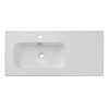 Lavoar cu o singură cuva GO, ceramica, alb lucios, L.101 cm, GO 2 100CM L DP ( E-8095-100L )