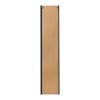 Dulap inalt Nova Black, MDF, PAL melaminat, negru mat, 2 usi, H.140 cm, NOVA BLACK D 80-03-2D(W80-02D)