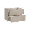 Dulap lavoar Viva Cashmere, MDF, PAL melaminat, cashmir mat, 2 sertare, L.80 cm, VIVA CASHMERE 82-80-2S