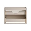 Dulap lavoar Viva Cashmere, MDF, PAL melaminat, cashmir mat, 2 sertare, L.80 cm, VIVA CASHMERE 82-80-2S
