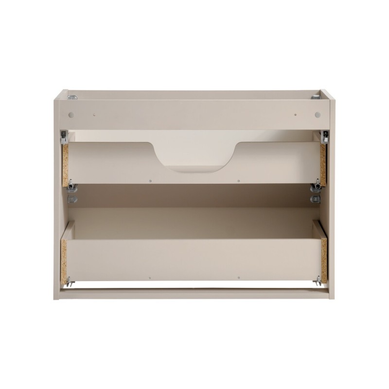 Dulap lavoar Viva Cashmere, MDF, PAL melaminat, cashmir mat, 2 sertare, L.80 cm, VIVA CASHMERE 82-80-2S