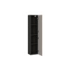 Dulap inalt Talia Casella, MDF, PAL melaminat, negru mat/stejar casella, 1 usa, H.140 cm, TALIA CASELLA 80-30-1D