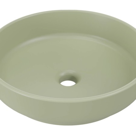 Lavoar River, ceramica, verde mat, D.40 cm, RIVER 1 OLIVE GREEN MATT UN 40 ( E-6595 )