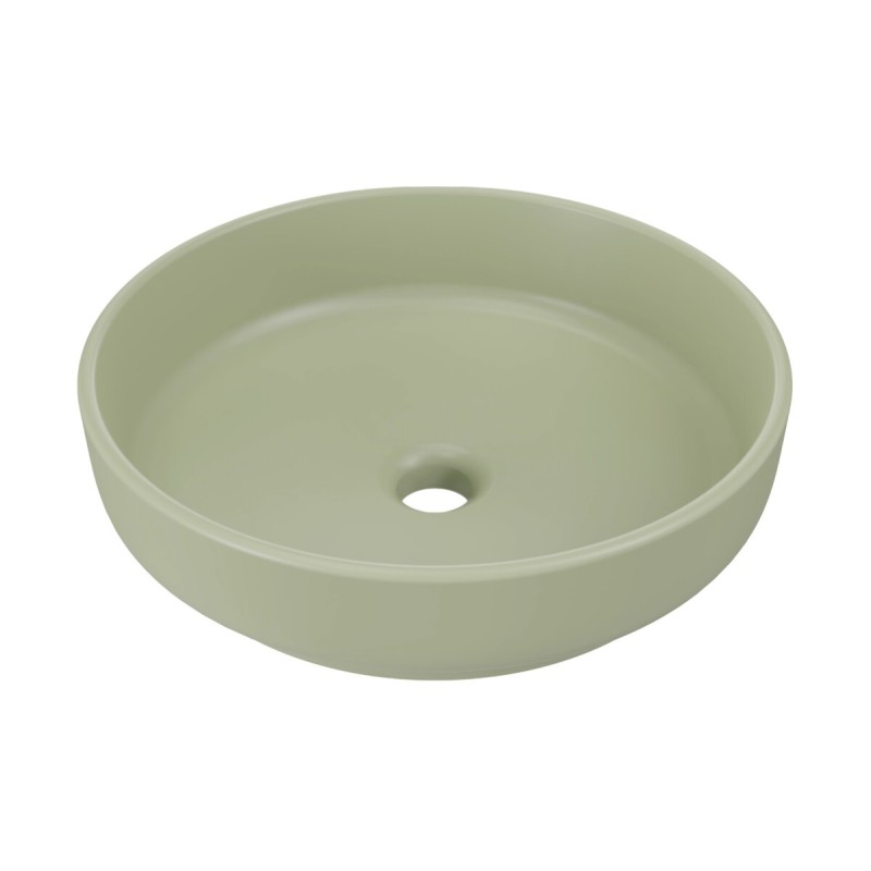 Lavoar River, ceramica, verde mat, D.40 cm, RIVER 1 OLIVE GREEN MATT UN 40 ( E-6595 )