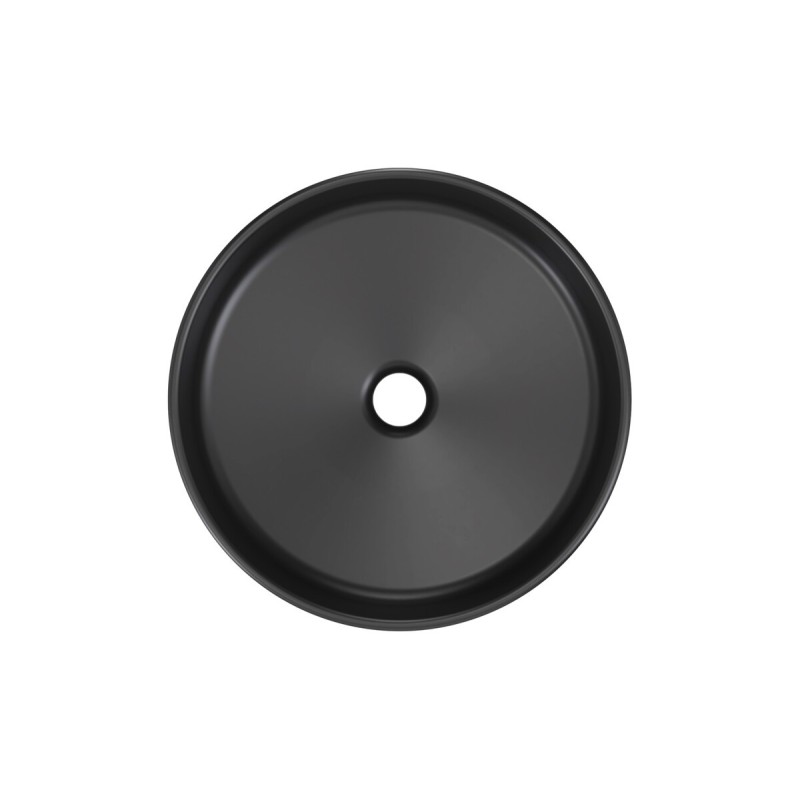 Lavoar River, ceramica, negru mat, D.40 cm, RIVER 1 BLACK MATT UN 40 ( E-6595 )