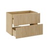 Dulap lavoar Nordic Cremona, MDF, PAL melaminat, stejar cremona, 2 sertare, L.80 cm, NORDIC CREMONA 82-80-46-2S