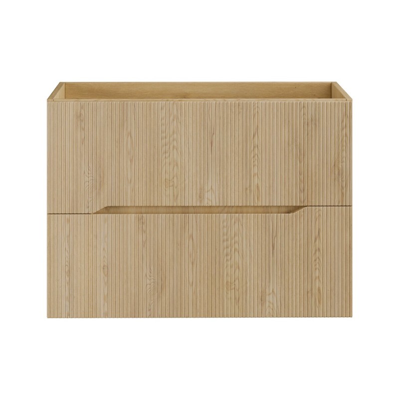 Dulap lavoar Nordic Cremona, MDF, PAL melaminat, stejar cremona, 2 sertare, L.80 cm, NORDIC CREMONA 82-80-46-2S