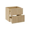 Dulap lavoar Nordic Cremona, MDF, PAL melaminat, stejar cremona, 2 sertare, L.60 cm, NORDIC CREMONA 82-60-46-2S
