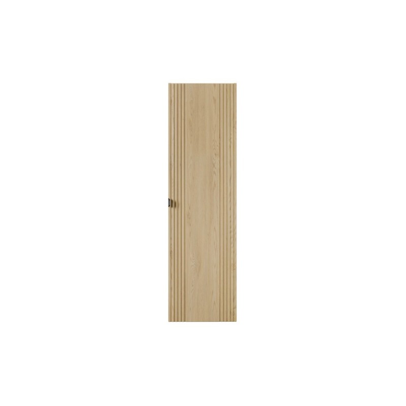 Dulap inalt Ovalia Cremona, MDF, PAL melaminat, stejar cremona, 1 usa, H.140 cm, OVALIA CREMONA 80-40-1D