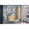 Dulap lavoar Ovalia Cremona, MDF, PAL melaminat, stejar cremona, 2 sertare, L.80 cm, OVALIA CREMONA 82-80-46-2S