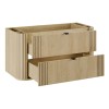 Dulap lavoar Ovalia Cremona, MDF, PAL melaminat, stejar cremona, 2 sertare, L.100 cm, OVALIA CREMONA 82-100-46-2S