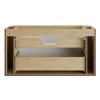 Dulap lavoar Ovalia Cremona, MDF, PAL melaminat, stejar cremona, 2 sertare, L.100 cm, OVALIA CREMONA 82-100-46-2S