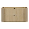 Dulap lavoar Ovalia Cremona, MDF, PAL melaminat, stejar cremona, 2 sertare, L.100 cm, OVALIA CREMONA 82-100-46-2S