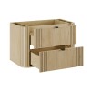 Dulap lavoar Ovalia Cremona, MDF, PAL melaminat, stejar cremona, 2 sertare, L.80 cm, OVALIA CREMONA 82-80-46-2S
