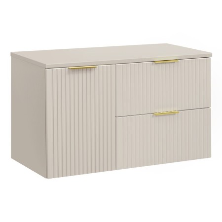 Set mobilier Comad Adel, MDF, PAL melaminat, blat cashmere mat, L.100 cm, SET-ADC B CASHMERE