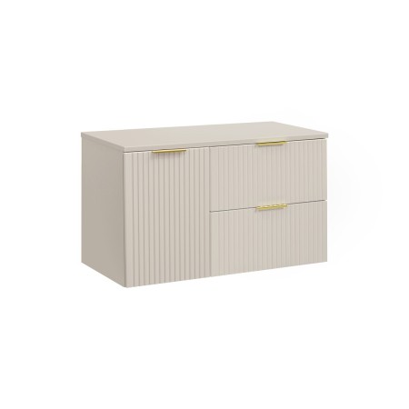 Set mobilier Comad Adel, MDF, PAL melaminat, blat cashmere mat, L.100 cm, SET-ADC B CASHMERE