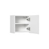 Dulap suspendat Nova White Qubix, MDF, PAL melaminat, alb, 1 usa, 30x30 cm, NOVA WHITE 83-30-1DQ