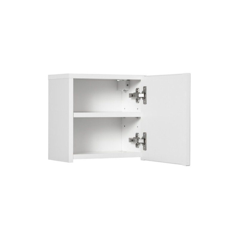 Dulap suspendat Nova White Qubix, MDF, PAL melaminat, alb, 1 usa, 30x30 cm, NOVA WHITE 83-30-1DQ